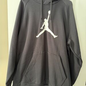 Jordan Men’s Black Hoodie with White Logo